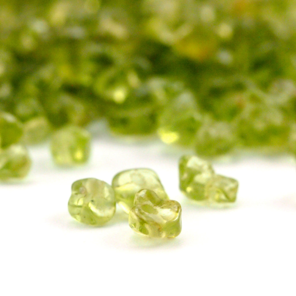 30 - Small Peridot Chip Beads - Grade B 100% Guaranteed Satisfaction