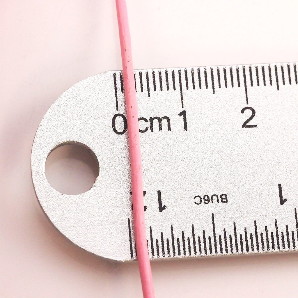 1.5mm Light Pink Indian Leather Cord - By The Yard