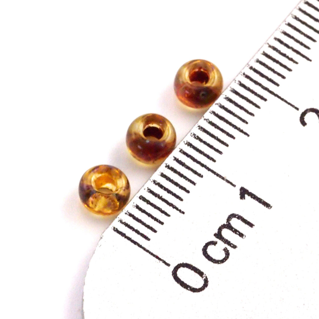 Transparent Light Topaz Picasso Miyuki 6/0 Glass Seed Beads - 100% Guarantee