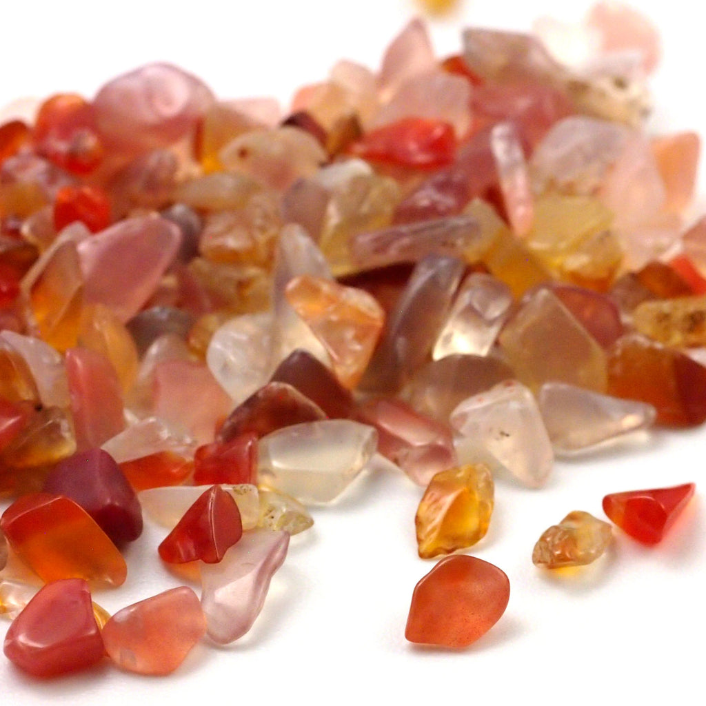 100 - Undrilled Carnelian Chip Beads - 24 Grams - 100% Guaranteed Satisfaction