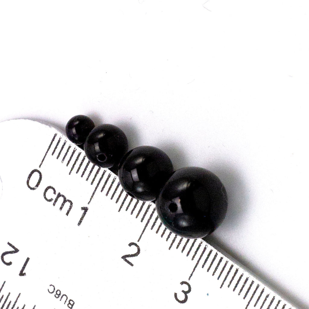 Smooth Round Tourmaline Beads Grade B+ 4mm, 6mm, 8mm 10mm - 100% Guaranteed Satisfaction