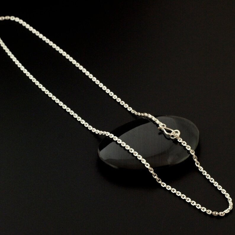 Sterling Silver Chain - 2.2mm Square Wire Cable Chain - You Pick Length - Finished or Unfinished with Clasp Options