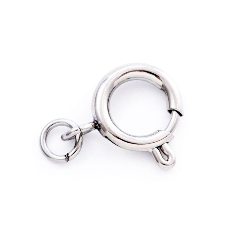 1 Surgical Steel Spring Clasp in 6 Sizes From 6mm to 16mm - 100% Guarantee