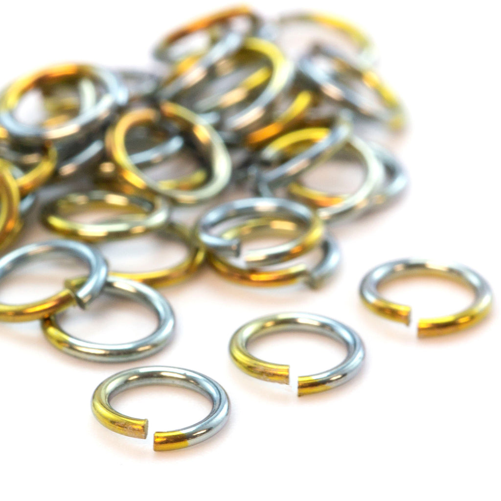 100 Shimmering Enchantment Anodized Niobium Jump Rings in Your Choice of Gauge and Diameter
