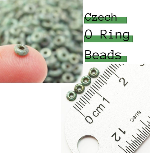 150  4mm O Czech Beads, Ring Beads in Peridot, Amethyst, Topaz, Turquoise Picasso - 100% Guarantee
