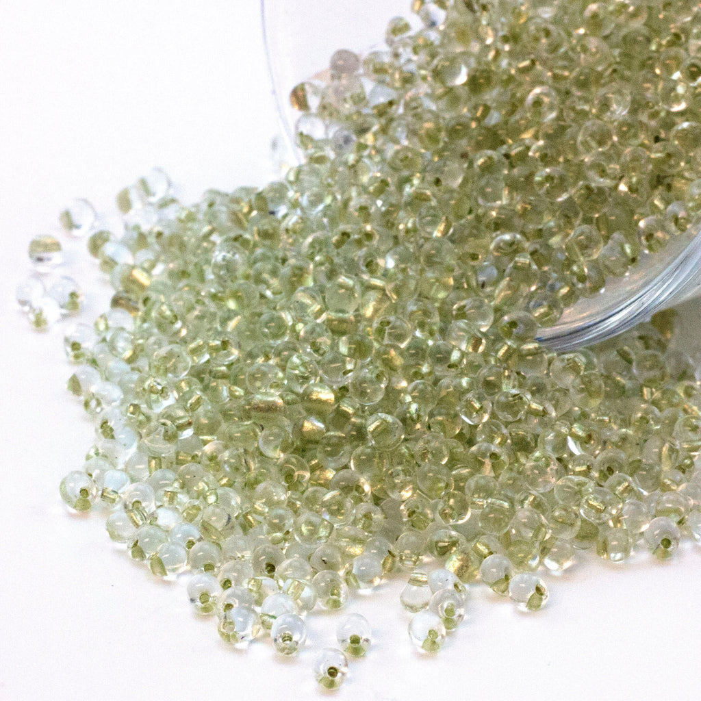 Celery Lined Crystal Drop Glass Beads by Miyuki - 100% Guarantee