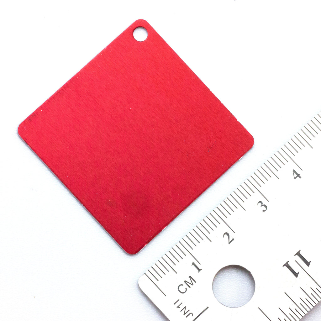 8 Economical Aluminum Squares 37mm - Use as Discs, Blanks, Tags - Lightweight - 100% Guarantee