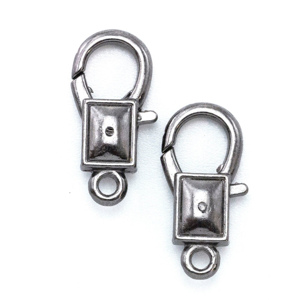 Large Rectangle Lobster Clasps - 14mm X 8mm Best Commercially Made in Antique Silver, Antique Copper, Gunmetal, Antique Gold