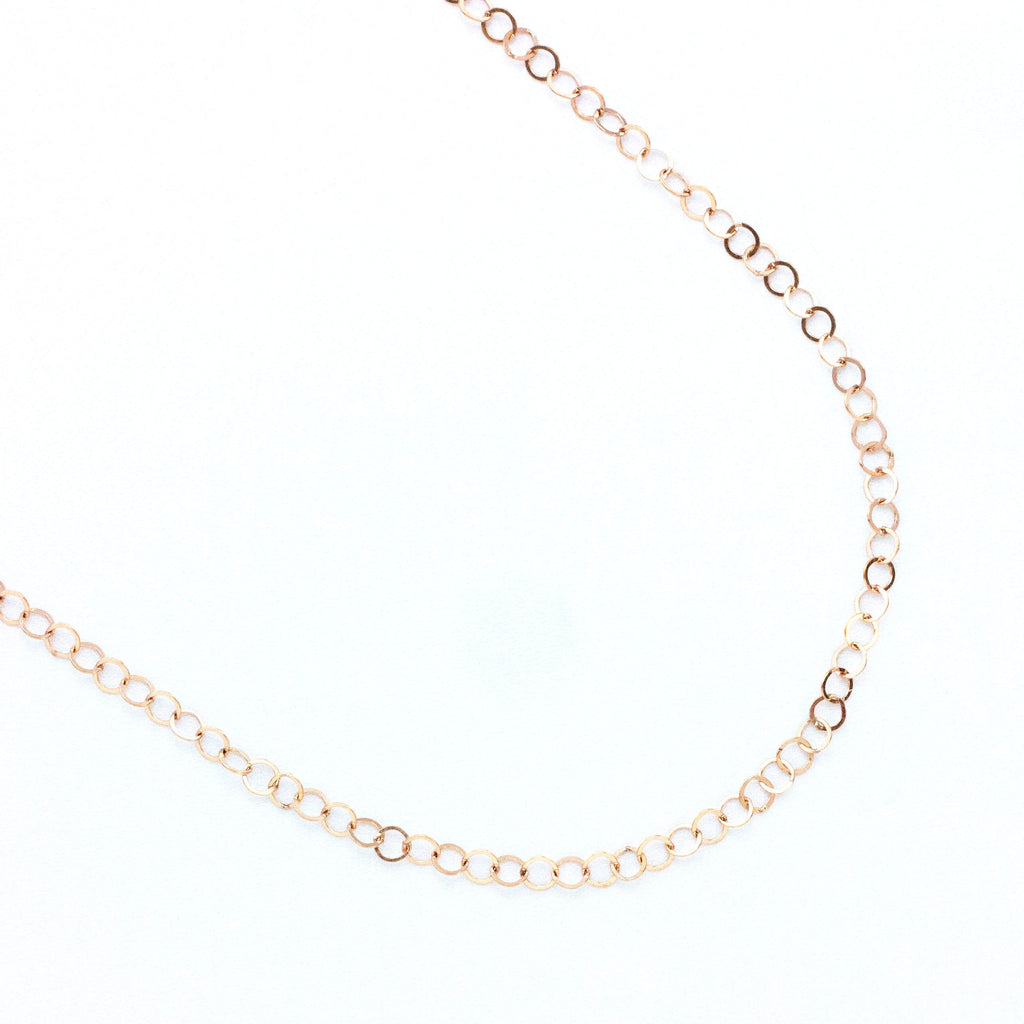 Bronze 3.6mm Flat Cable Chain - By The Foot or Finished with Lobster Clasp
