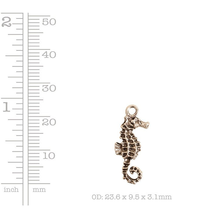 Charm Seahorse - Nunn Design - 24mm X 10mm - Clearance Sale