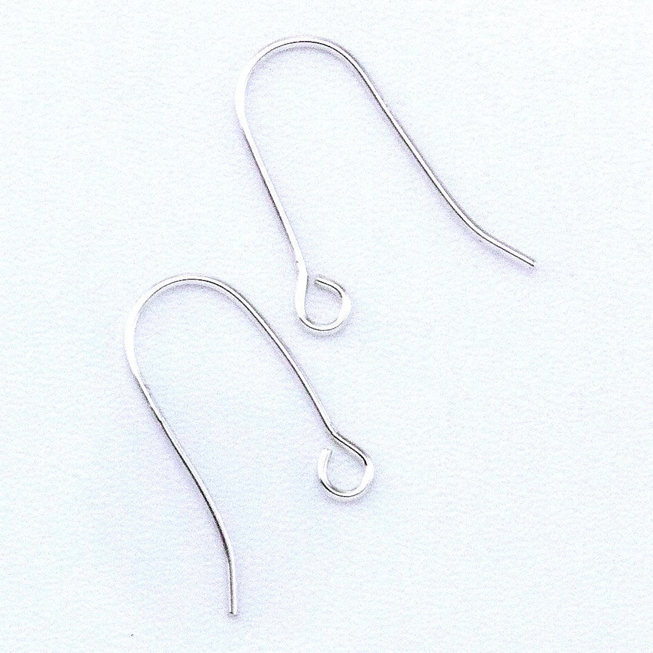 2 Pairs Sterling Silver Long Ear Wires with Loop - 21 gauge - Great Budget Choice