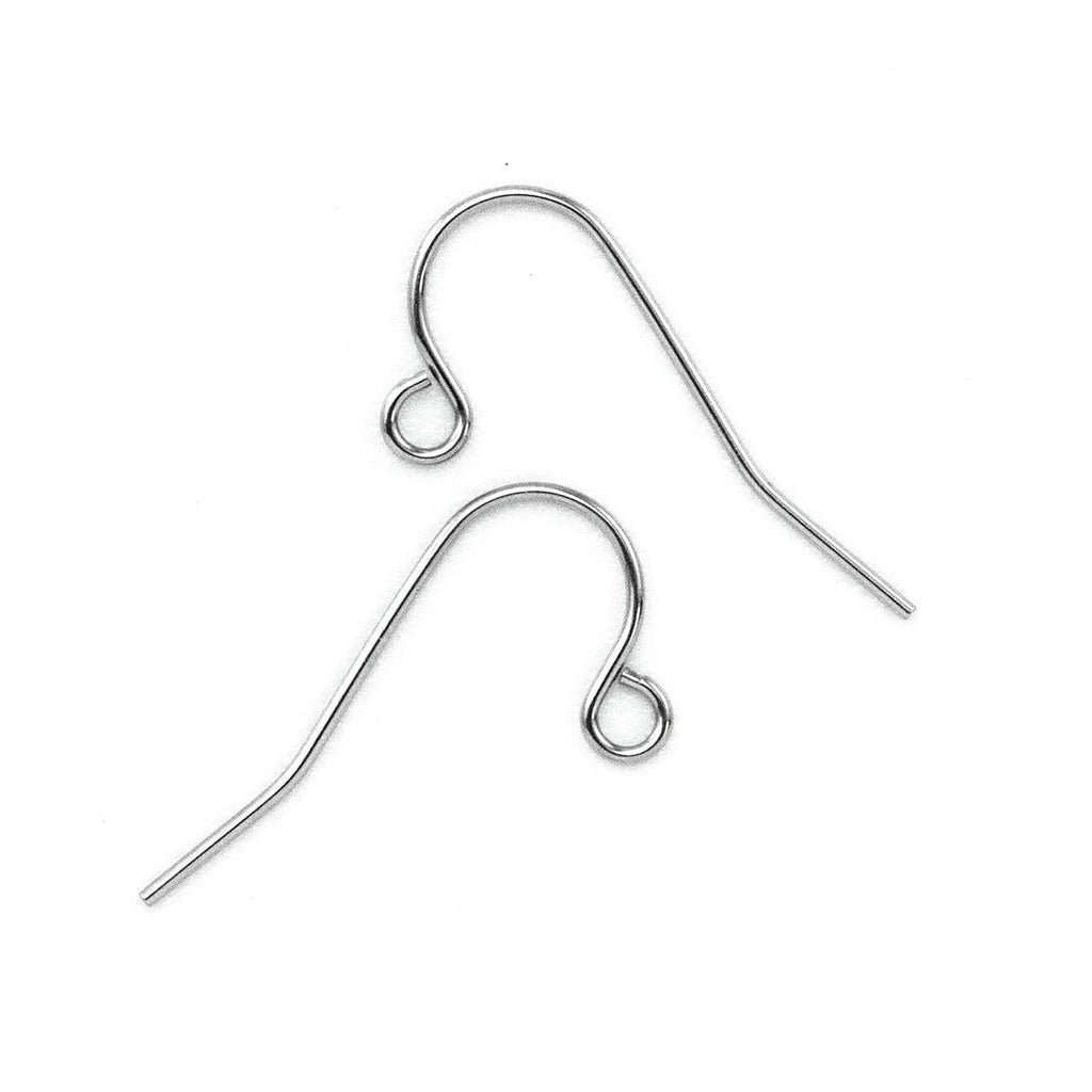 50 Stainless Surgical Steel Ball & Coil Fishhook Hook Earring Findings with  Loop (Gold & Surgical Steel)