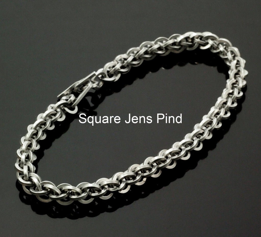 100 18 gauge Square or Square on Edge Silver Aluminum Jump Rings - Handmade For You - Top Shelf for Making 6 Classic Chainmaille Weaves