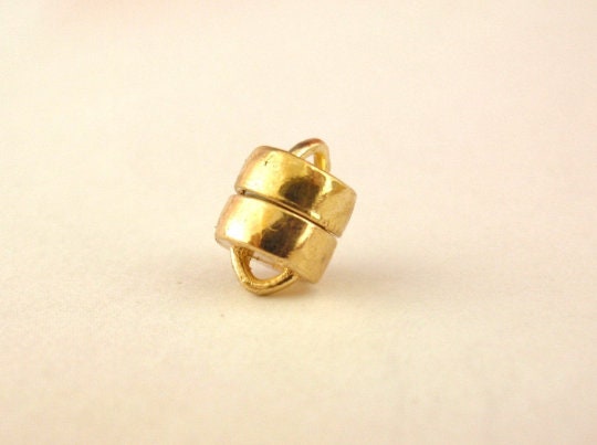 1 Magnetic Clasp - Silver, Gold, Copper, Brass - Super Strong, NO Glue, Made in the USA - These Are The Best - 8mm X 7mm