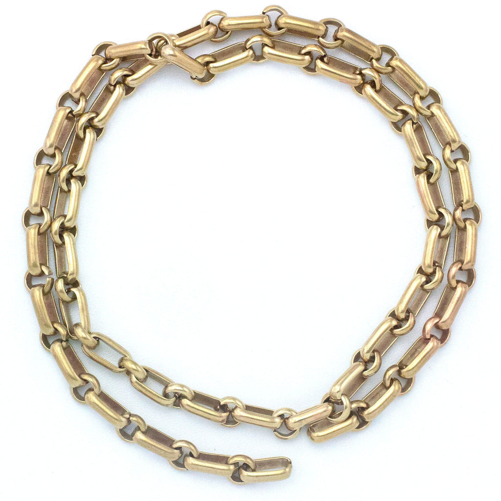 Solid Brass Long Short Chain - 5mm Links - Oval Cable Chain -By the Foot or Finished Necklace