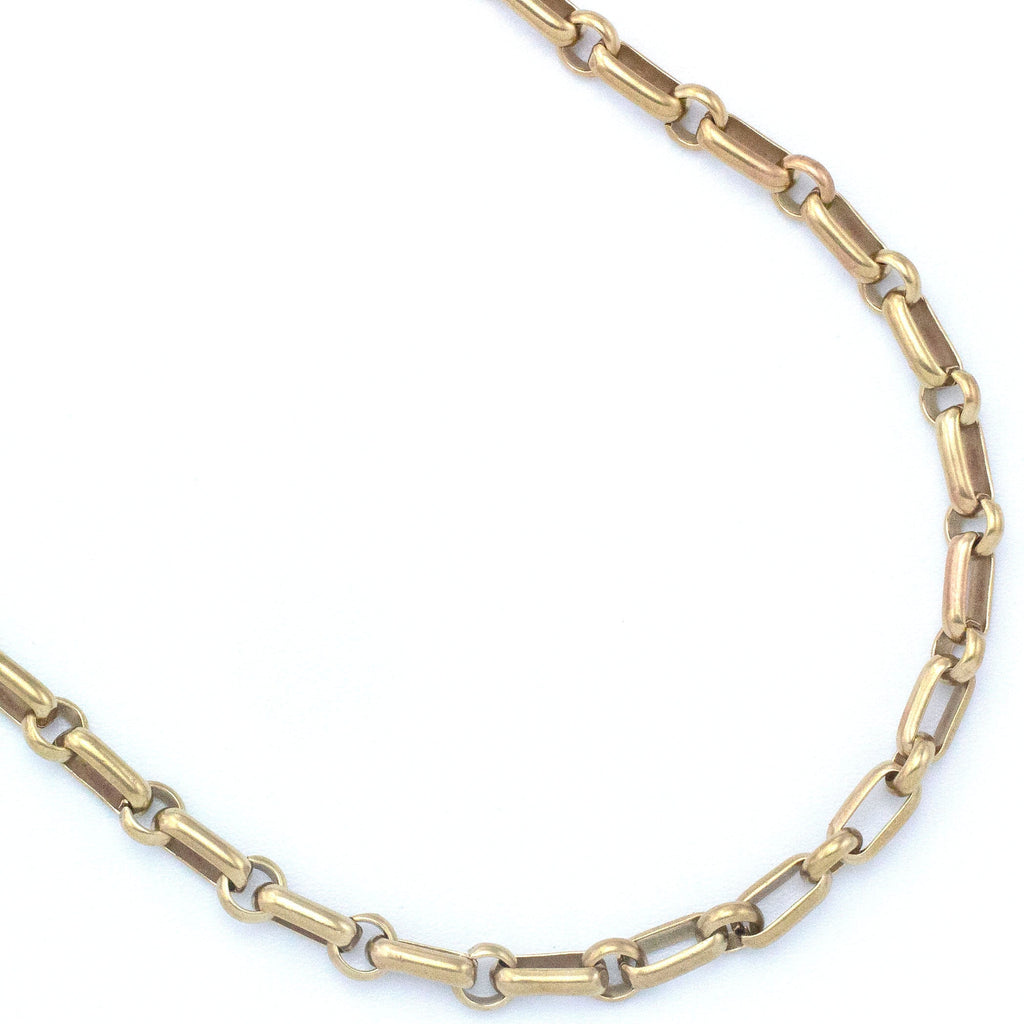 Solid Brass Long Short Chain - 5mm Links - Oval Cable Chain -By the Foot or Finished Necklace