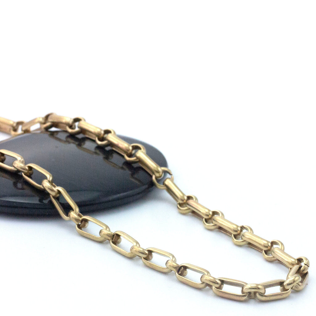 Solid Brass Long Short Chain - 5mm Links - Oval Cable Chain -By the Foot or Finished Necklace