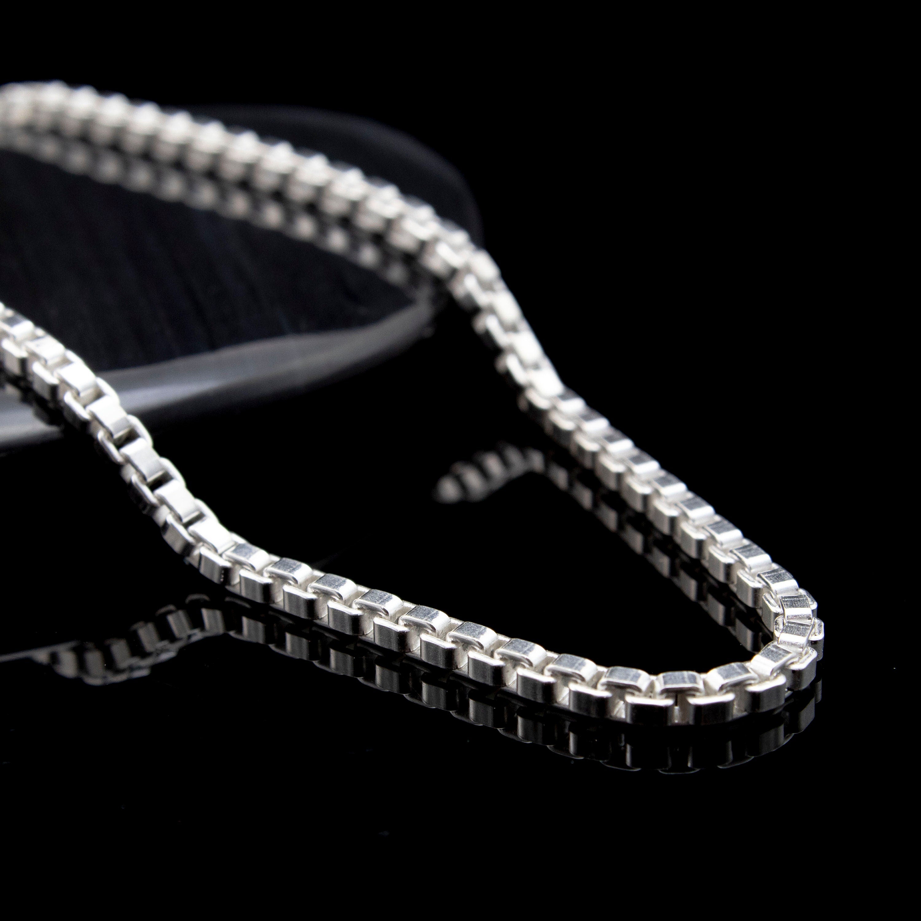 925 Sterling Silver Box Chain 18 Inches Long at Rs 300/piece in Jaipur |  ID: 2850518922948
