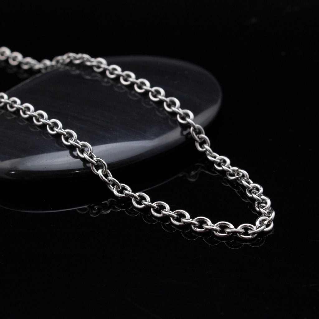 2.4mm Stainless Steel Cable Chain - By the Foot or Finished - Made in the USA - 100% Guarantee