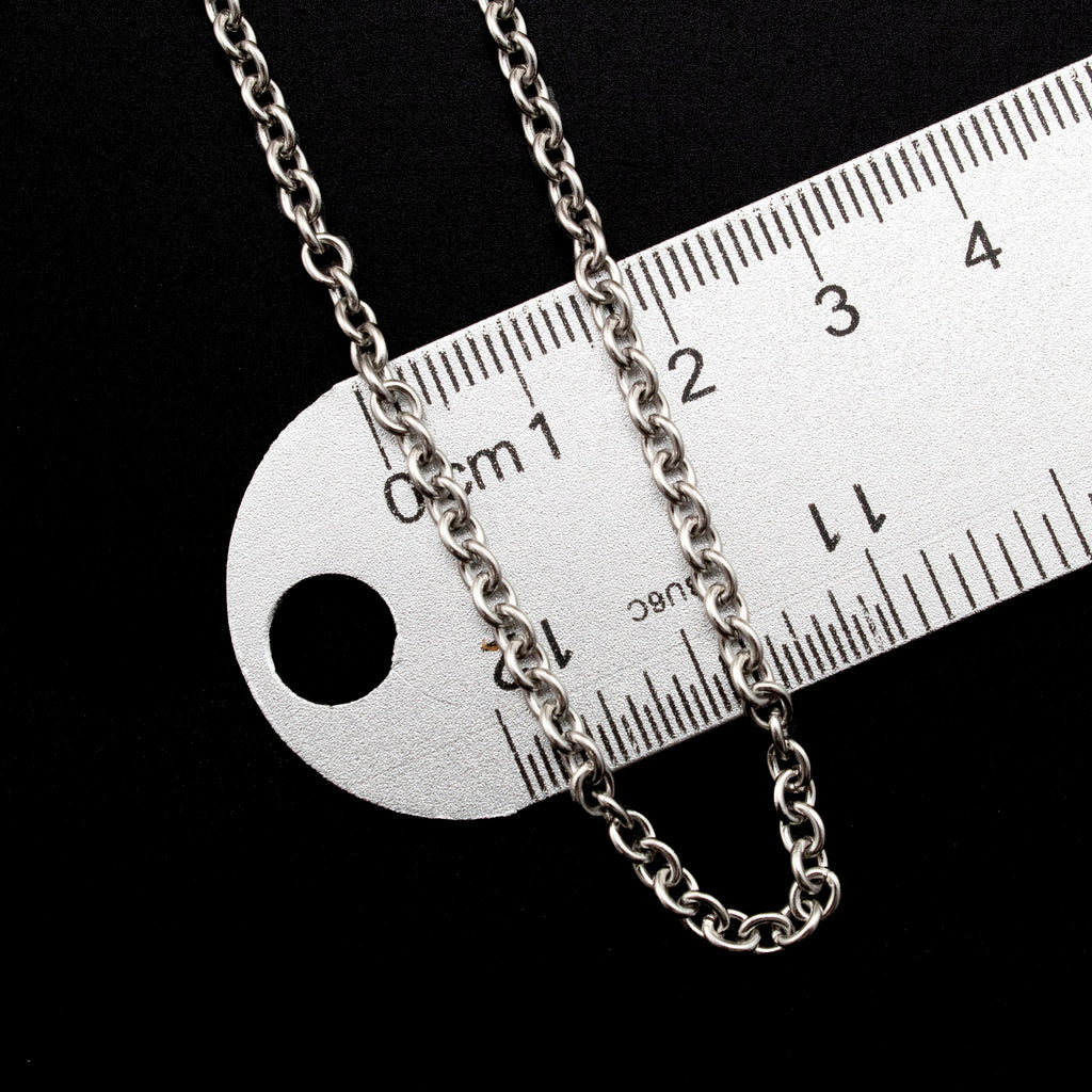 2.4mm Stainless Steel Cable Chain - By the Foot or Finished - Made in the USA - 100% Guarantee