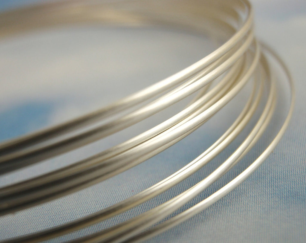 Premium 1/2 ROUND Non Tarnish Silver Plate Wire - Half Hard - You Pick Gauge 18, 20, 21, 22 - 100% Guarantee