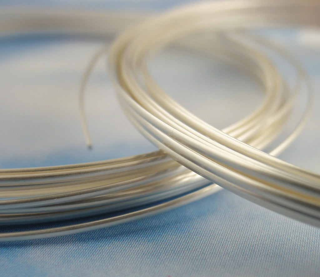 Premium 1/2 ROUND Non Tarnish Silver Plate Wire - Half Hard - You Pick Gauge 18, 20, 21, 22 - 100% Guarantee