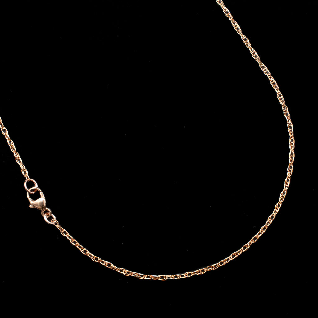 14kt Rose Gold Filled Chain - Twisted Rope - 1.4mm - Finished Chain or By the Foot - Made in the USA