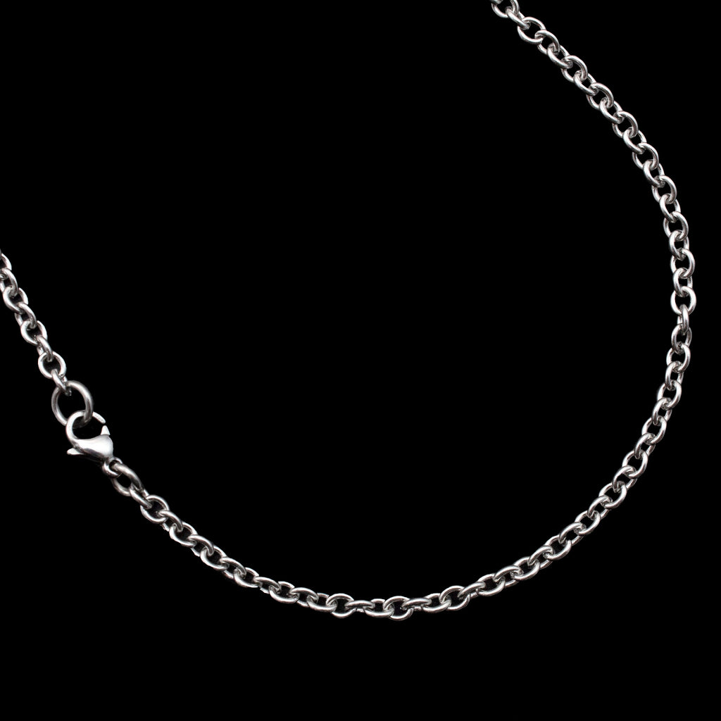 2.4mm Stainless Steel Cable Chain - By the Foot or Finished - Made in the USA - 100% Guarantee