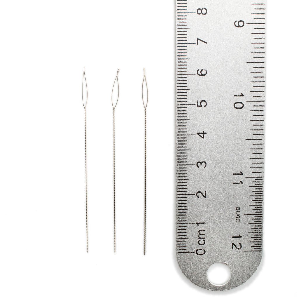 3 Collapsible Beading Needles - 29, 27, and 25 Gauge - 2.5 or 5 Inches Long