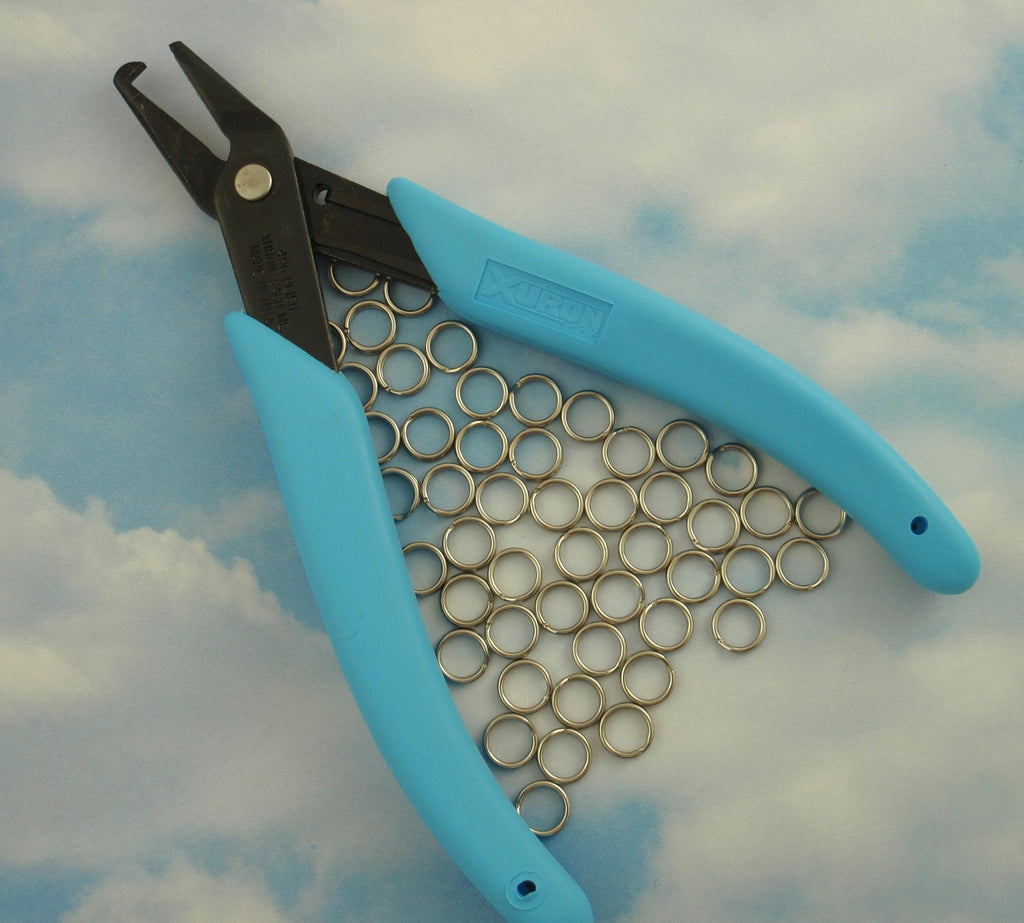 Xuron Split Ring Opener Plier - Our Pick if You Have to Open a Bunch - Save Your Fingernails - Made in the USA- Split Ring Sample Included