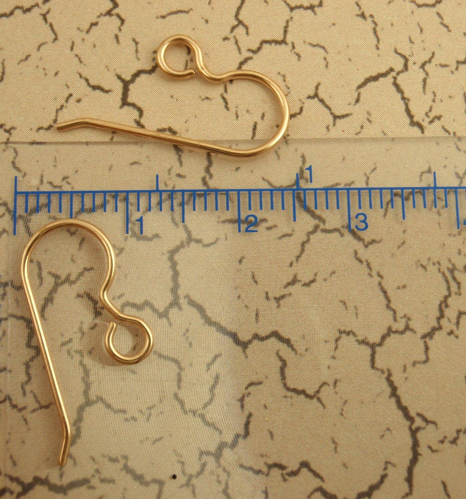5 Pairs Solid Bronze Perfect Curve Ear Wires - 20 gauge - 100% Guarantee
