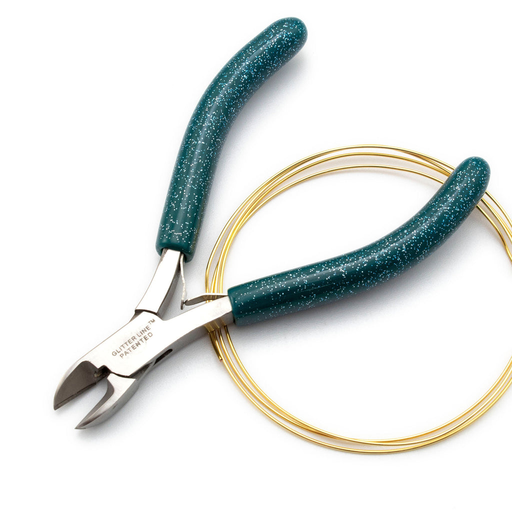 1 Glitter-Lined Wire Cutters - Carbide Tips - Free Wire Sample
