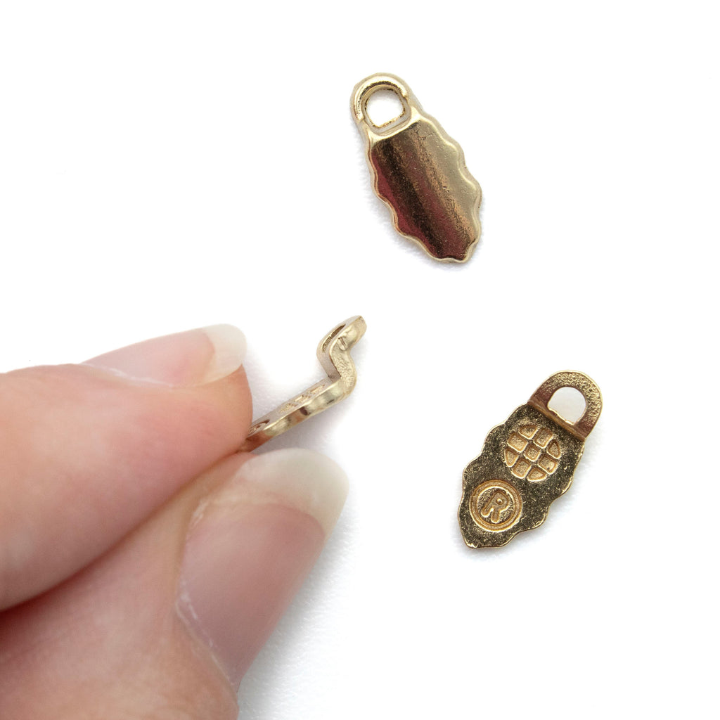 Leaf Glue-on Bails - 13mm x 6mm - Gold and Silver Plate - 100% Guarantee