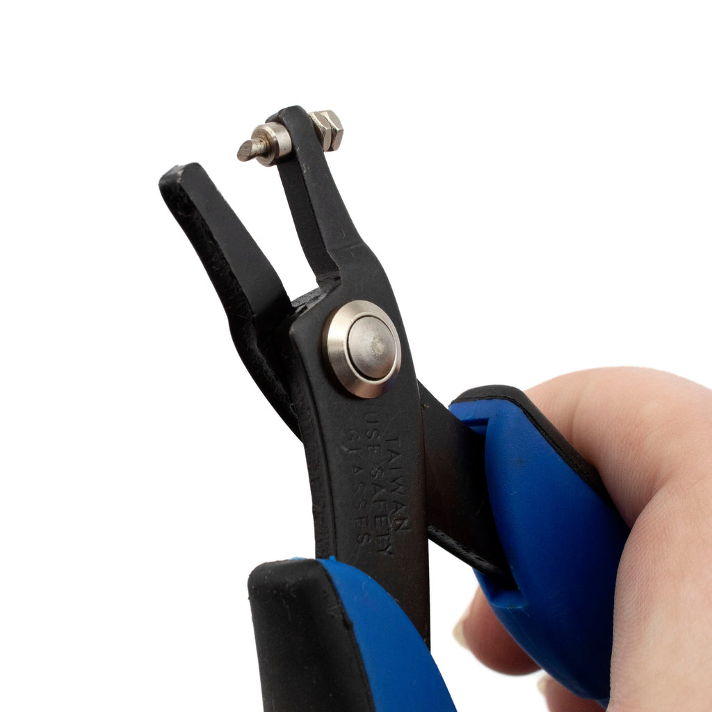 Hole Punch Pliers In Three Sizes - Free Sample of Stamping Discs Included - Replacement Tips Also Available