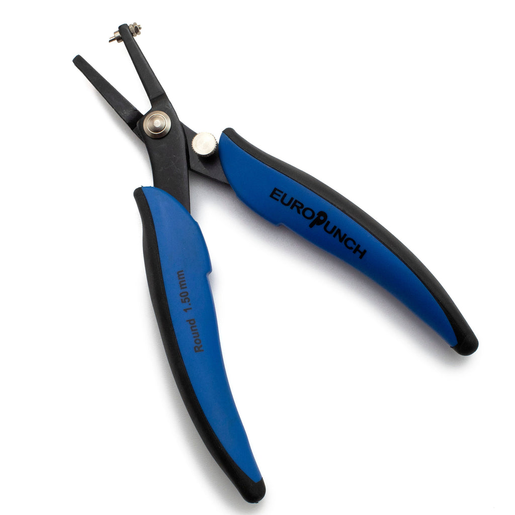 Hole Punch Pliers In Three Sizes - Free Sample of Stamping Discs Included - Replacement Tips Also Available