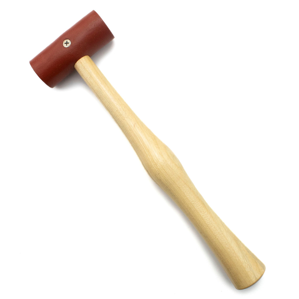 Large Rawhide Mallet - My Pick for Shaping, Forming and Flattening Sheet, Wire or Strip - Wire Sample Included - Made in the USA