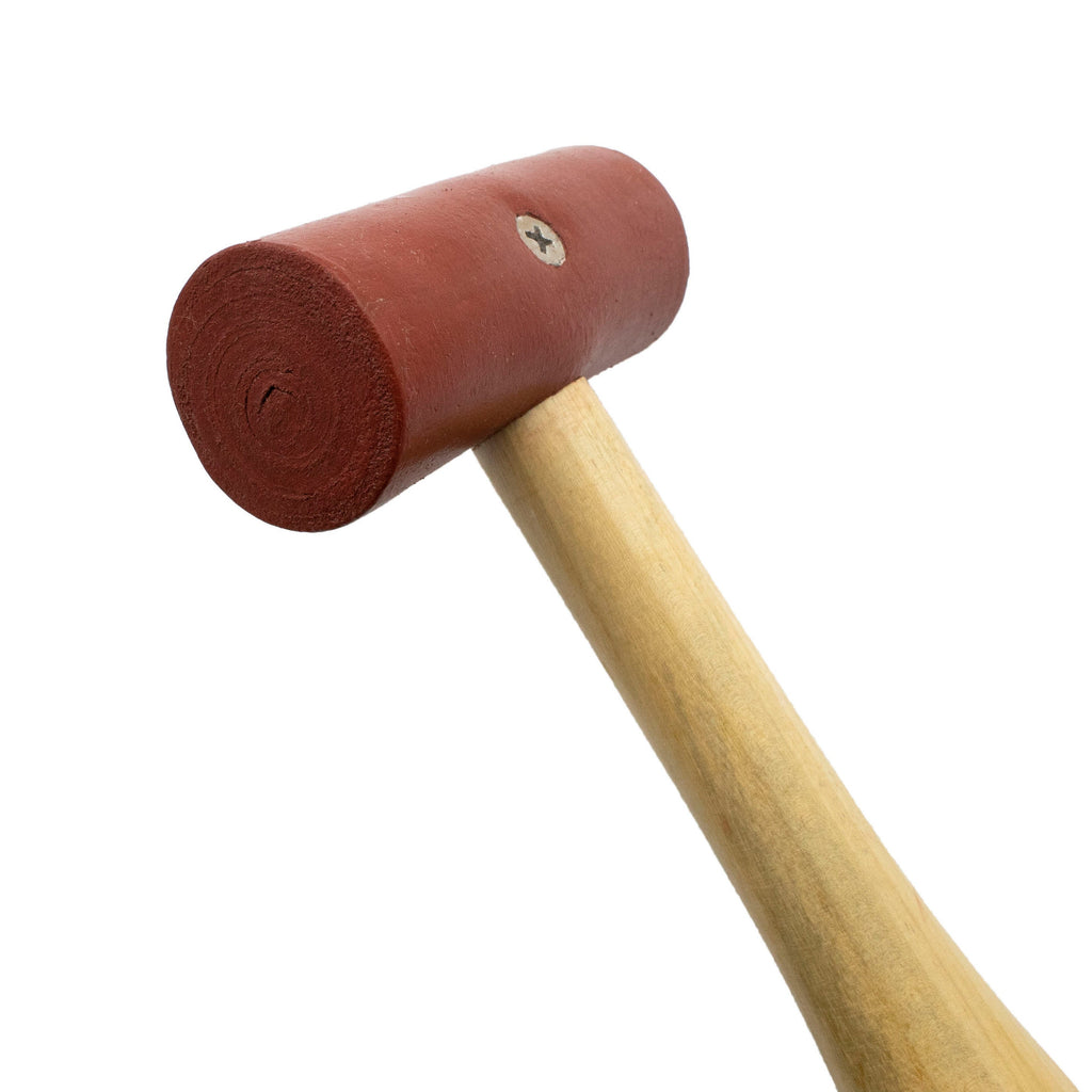 Large Rawhide Mallet - My Pick for Shaping, Forming and Flattening Sheet, Wire or Strip - Wire Sample Included - Made in the USA