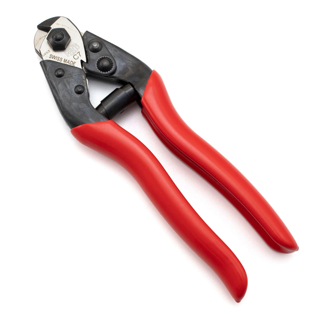 Felco C7 Rope Cutters - Perfect for Thick Rope & Hard Wire up to 7mm Thick - Made in Switzerland - Free Wire Sample Included