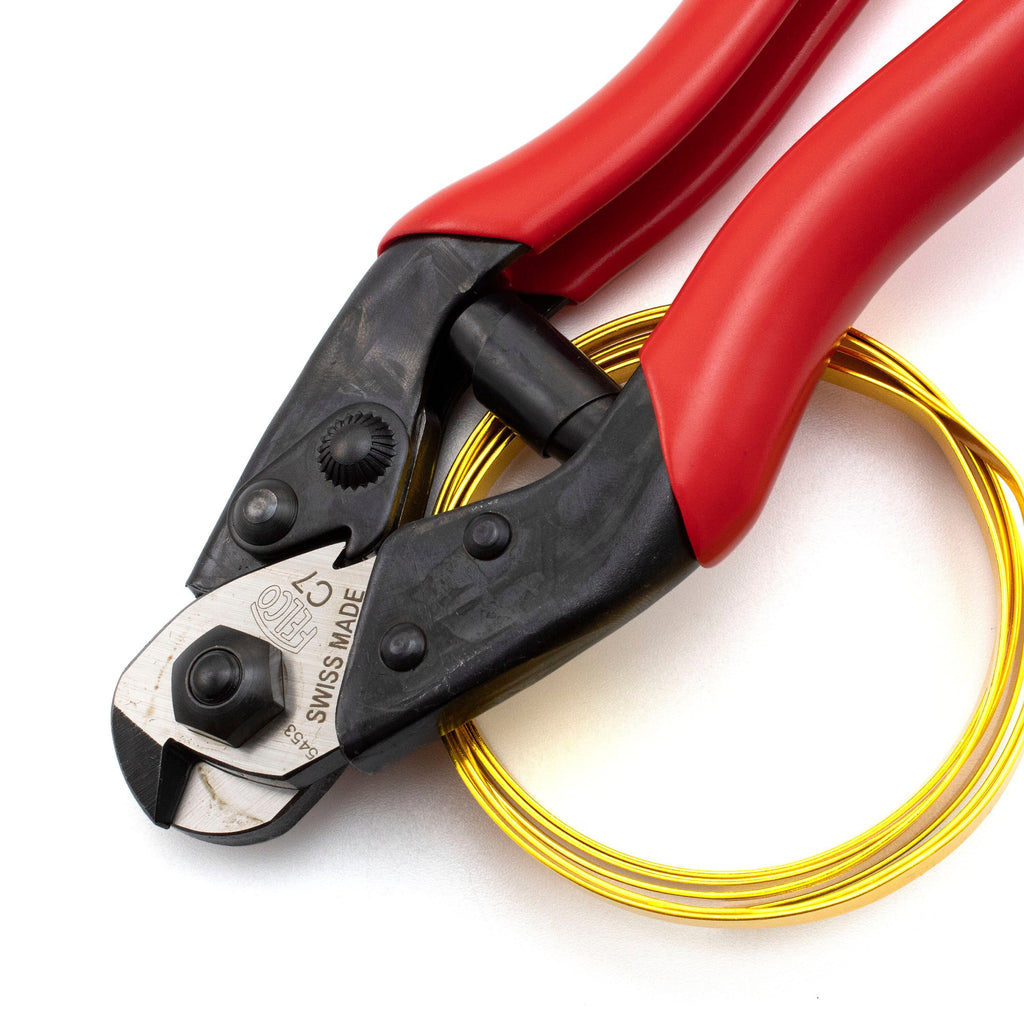 Felco C7 Rope Cutters - Perfect for Thick Rope & Hard Wire up to 7mm Thick - Made in Switzerland - Free Wire Sample Included