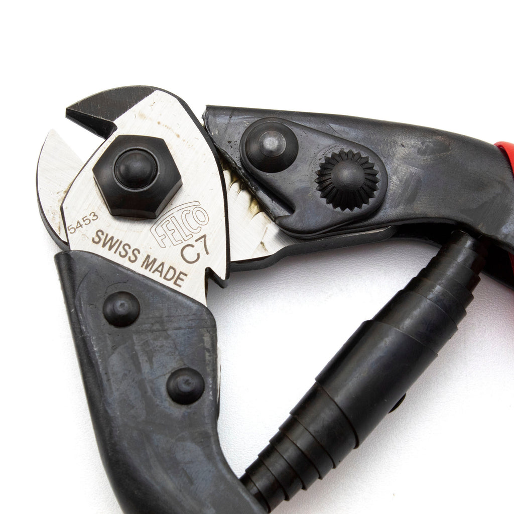 Felco C7 Rope Cutters - Perfect for Thick Rope & Hard Wire up to 7mm Thick - Made in Switzerland - Free Wire Sample Included