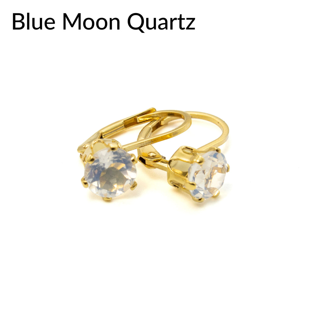 14kt Gold Filled Stone Mounted Leverback Custom Ear Wires - You Pick the Stone - 100% Guarantee