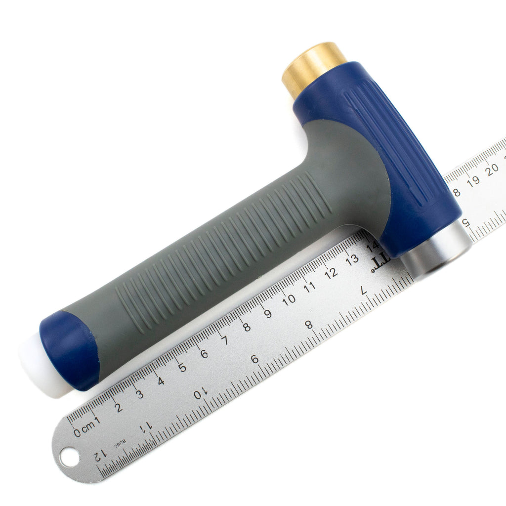 3-in-1 Metal Working Hammer - Multi Use Brass, Nylon, and Steel Head Tool - Wire Sample Included