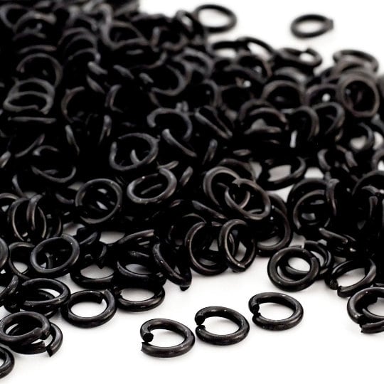 100 - 20 gauge Anodized Aluminum Jump Rings - 3.4mm ID - 5mm OD - 1/8 inch