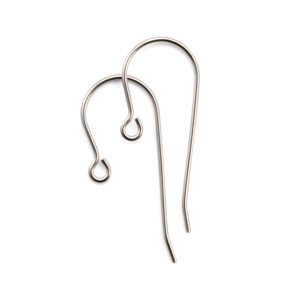 Surgical Steel Ear Wires - 10 Pairs with Outside Loop - Made in the USA