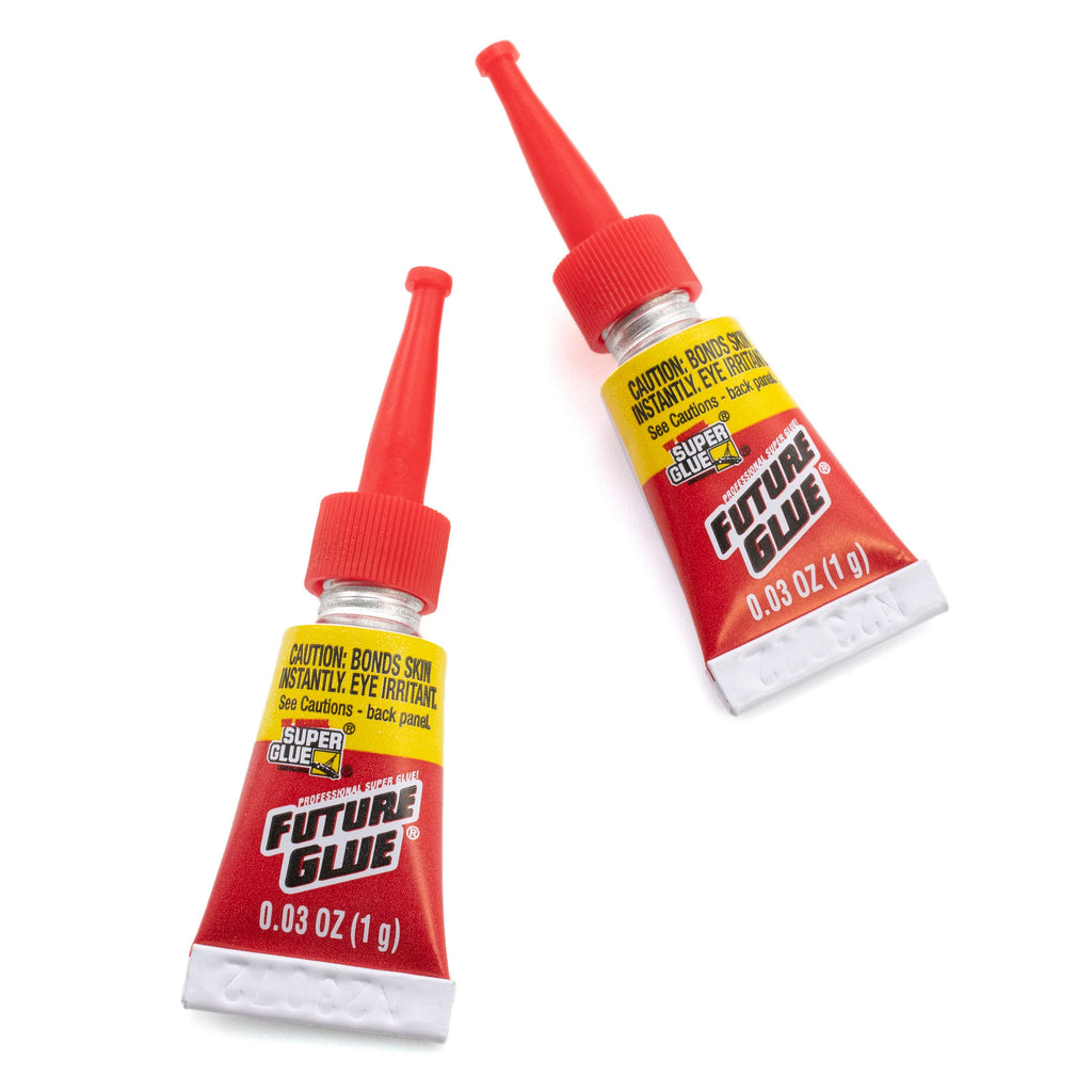 The Original Super Glue FUTURE GLUE Liquid - TWO Single Use Size Tubes - 0.01 ounce each