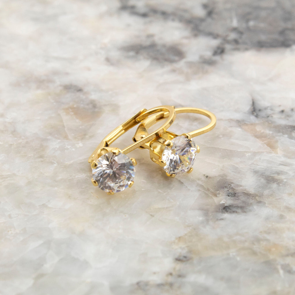 14kt Gold Filled Stone Mounted Leverback Custom Ear Wires - You Pick the Stone - 100% Guarantee