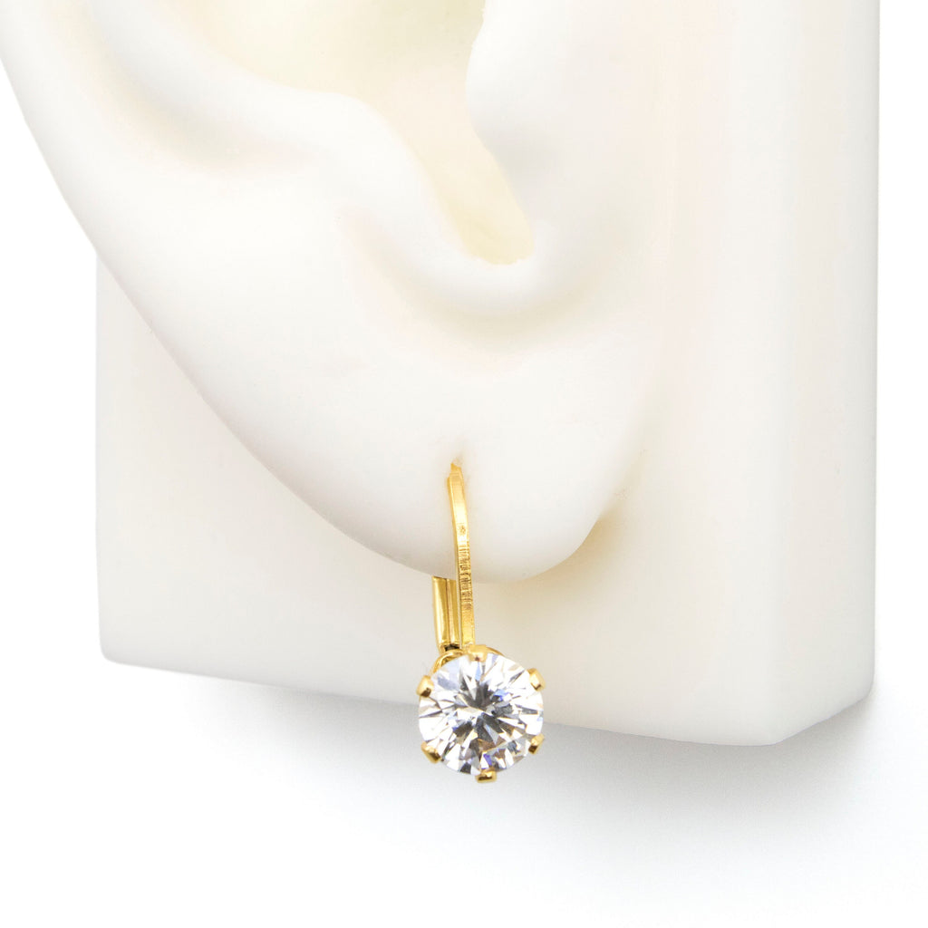 14kt Gold Filled Stone Mounted Leverback Custom Ear Wires - You Pick the Stone - 100% Guarantee