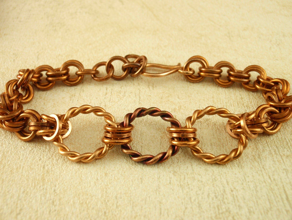 Sample Package  Oxidized Metal Jump Rings Quantity 100 - Copper, Brass and Bronze