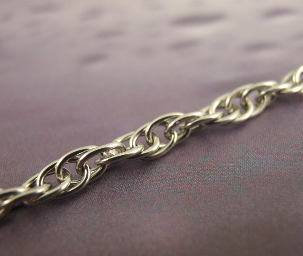 3.4mm Stainless Steel Double Spiral Rope Chain - Ready Made or By the Foot - Made in the USA