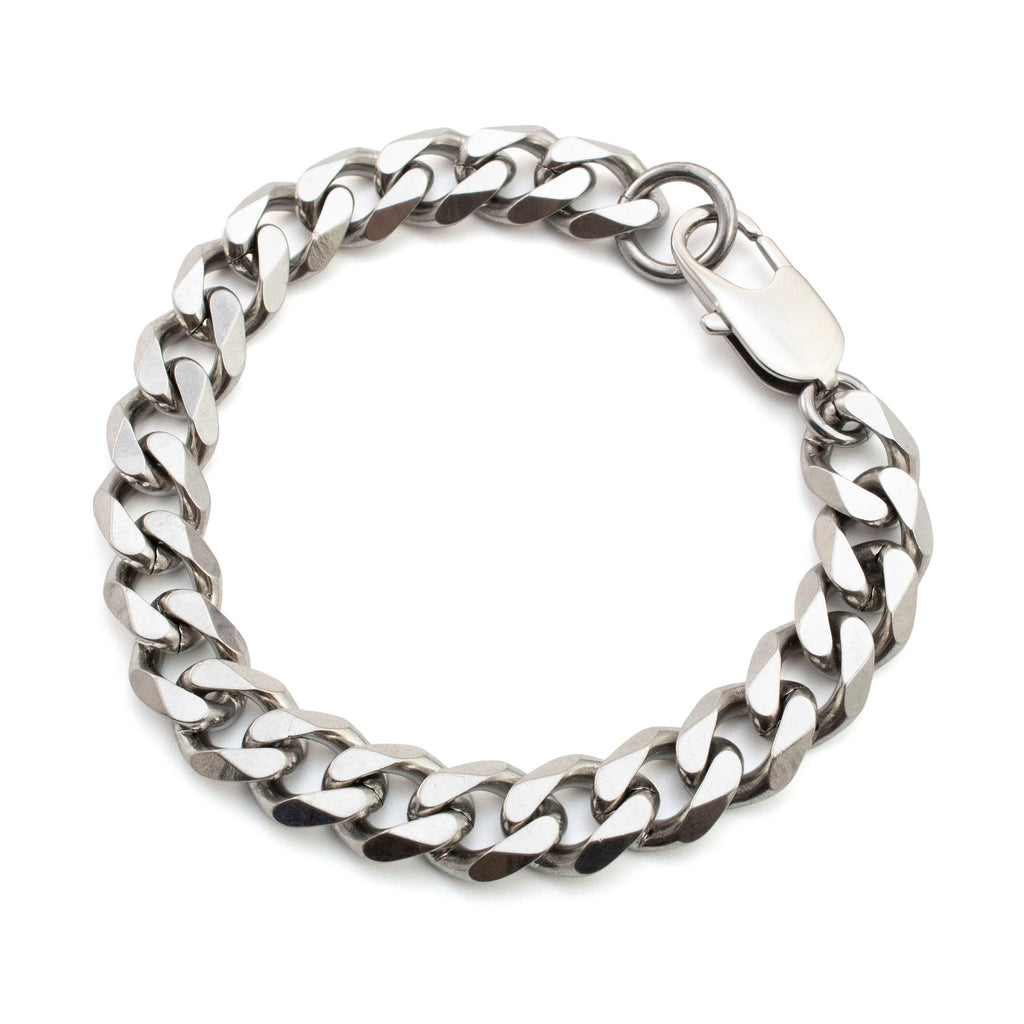 Surgical Steel 10.8mm Diamond Side-Cut Curb Chain - Pick Your Length